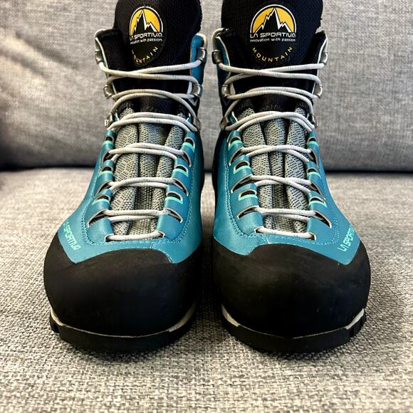 EUC La Sportiva Trango Tower GTX Womens 7.5 Mountaineering Boots GoreTex Emerald - Picture 6 of 16